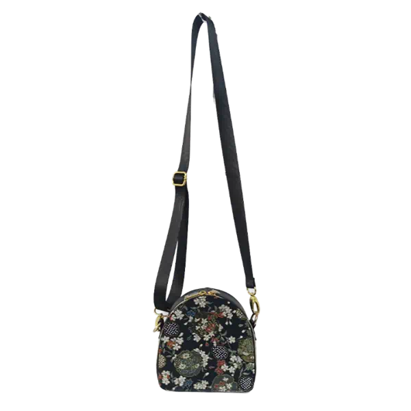 女士東方圖騰日式優雅肩帶包